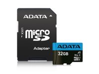 ADATA  Memóriakártya MicroSDHC Premier 32GB + Adapter UHS-I CL10 (100/20) AUSDH32GUICL10A1-RA1 kép, fotó